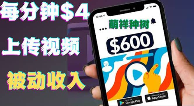 只需要上传视频然后每分钟赚4美元项目:详细操作步骤,新手也可操作-亿起创业网-副业兼职月入过万-自媒体、引流推广、网赚项目、短视频、技术教程等创业项目资源