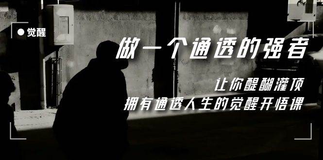 觉醒-做一个通透强者,让你醍醐灌顶,拥有通透人生,掌握强大的秘密-亿起创业网-副业兼职月入过万-自媒体、引流推广、网赚项目、短视频、技术教程等创业项目资源