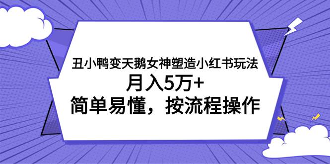 丑小鸭变天鹅女神塑造小红书玩法，月入5万+，简单易懂，按流程操作-亿起创业网-副业兼职月入过万-自媒体、引流推广、网赚项目、短视频、技术教程等创业项目资源