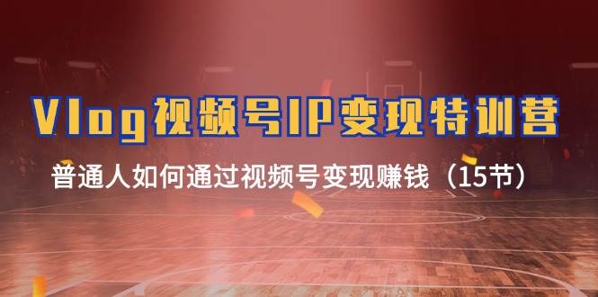 Vlog 视频号IP变现特训营,普通人如何通过视频号变现赚钱(15节)-亿起创业网-副业兼职月入过万-自媒体、引流推广、网赚项目、短视频、技术教程等创业项目资源