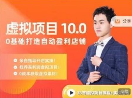 陆明明·虚拟项目特训班10.0，0基础打造自动盈利店铺 价值1580元-亿盟网-副业月入过万