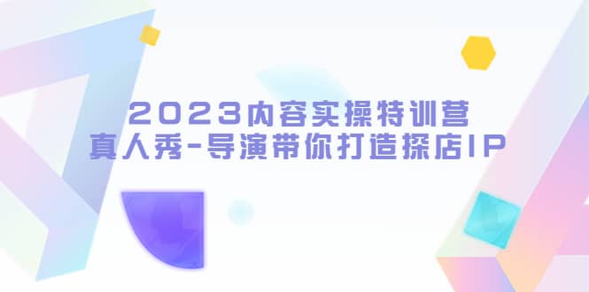 2023内容实操特训营,真人秀-导演带你打造探店IP-亿起创业网-副业兼职月入过万-自媒体、引流推广、网赚项目、短视频、技术教程等创业项目资源