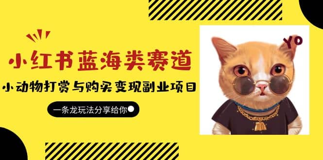 小红书蓝海类赛道：小动物打赏与购买变现副业项目，一条龙玩法分享给你-亿起创业网-副业兼职月入过万-自媒体、引流推广、网赚项目、短视频、技术教程等创业项目资源