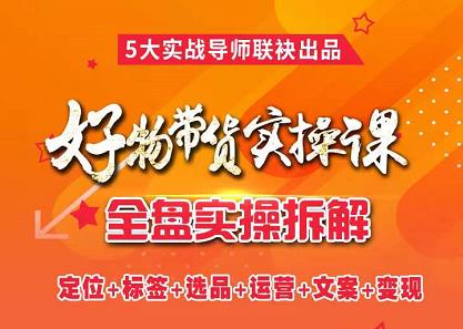 抖音好物带货实操课，全盘拆解抖音好物带货号全套流程打法-亿盟网-副业月入过万