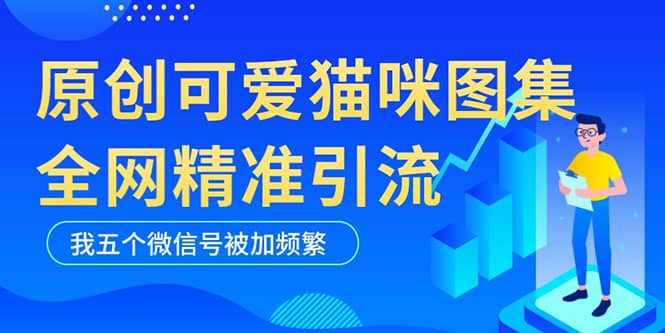 黑科技纯原创可爱猫咪图片，全网精准引流，实操5个VX号被加频繁-亿起创业网-副业兼职月入过万-自媒体、引流推广、网赚项目、短视频、技术教程等创业项目资源