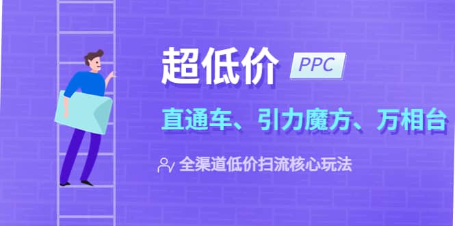 2023超低价·ppc—“直通车、引力魔方、万相台”全渠道·低价扫流核心玩法-亿起创业网-副业兼职月入过万