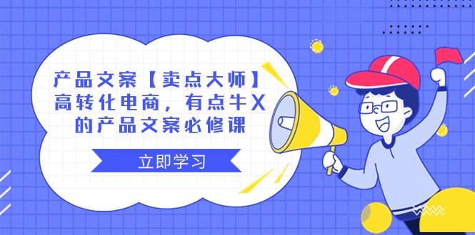 产品文案【卖点大师】高转化电商，有点牛X的 产品文案必修课-亿起创业网-副业兼职月入过万-自媒体、引流推广、网赚项目、短视频、技术教程等创业项目资源