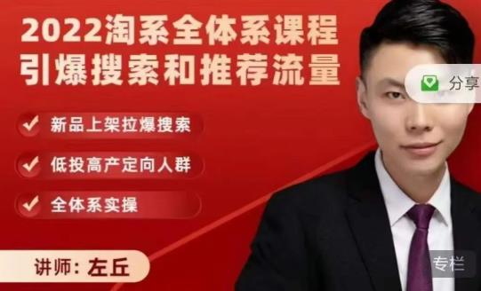 2022淘系全体系课程引爆搜索和推荐流量,新品上架拉爆搜索-亿盟网-副业月入过万
