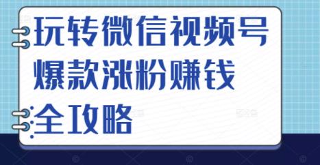 玩转微信视频号爆款涨粉赚钱全攻略，让你快速抓住流量风口，收获红利财富-亿盟网-副业月入过万