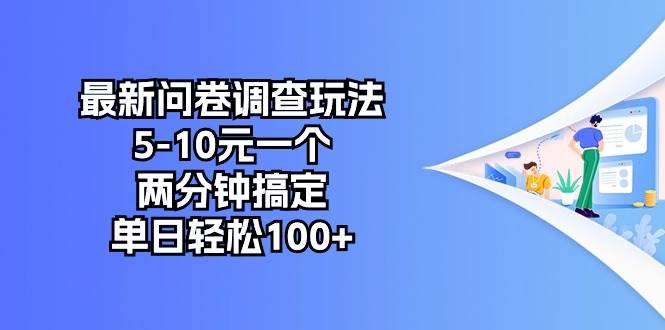 最新问卷调查玩法，5-10元一个，两分钟搞定，单日轻松100+-亿起创业网-副业兼职月入过万