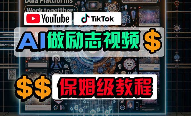 利用AI制作励志视频，在YouTube和TikTok赚钱，小白可做（附工具）-亿起创业网-副业兼职月入过万-自媒体、引流推广、网赚项目、短视频、技术教程等创业项目资源