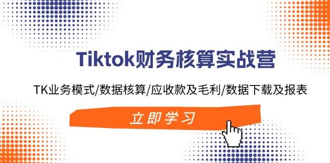 Tiktok财务核算实战营:TK业务模式/数据核算/应收款及毛利/数据下载及报表-亿起创业网-副业兼职月入过万-自媒体、引流推广、网赚项目、短视频、技术教程等创业项目资源