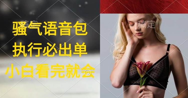 执行就出单,日入2000+,超火骚气语音包,小白看完课程就能马上实操-亿起创业网-副业兼职月入过万-自媒体、引流推广、网赚项目、短视频、技术教程等创业项目资源