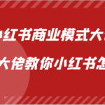 小红书商业模式大课，业界大佬教你小红书怎么做【视频课】-亿佰盟网