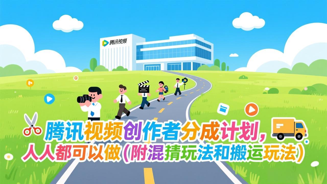 腾讯视频创作者分成计划，人人都可以做(附混剪玩法和搬运玩法-亿佰盟网