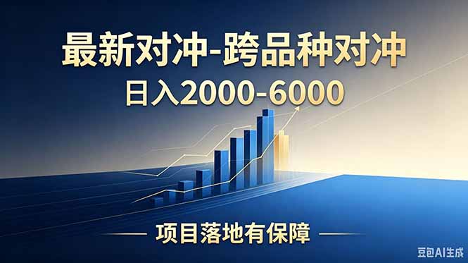 跨品种对冲震撼首发！日收益2000-6000+，项目绿色长久，安全稳健，合规靠谱，可批量放大-亿起创业网-副业兼职月入过万-自媒体、引流推广、网赚项目、短视频、技术教程等创业项目资源