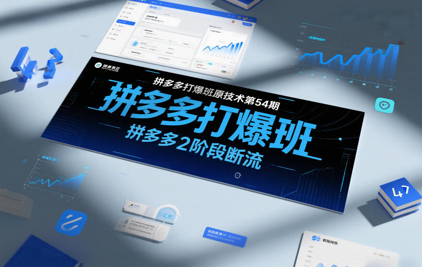 拼多多打爆班原创技术第54期，拼多多2阶段断流-亿佰盟网