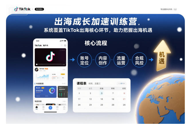 出海成长加速训练营，系统覆盖TikTok出海核心环节，助力把握出海机遇(更新)-亿佰盟网