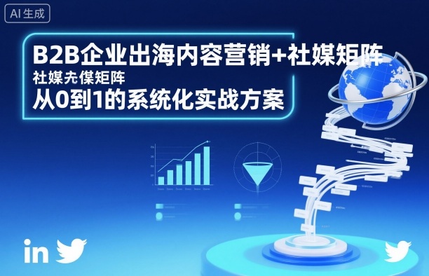 B2B企业出海内容营销+社媒矩阵，从0到1的系统化实战方案-亿佰盟网