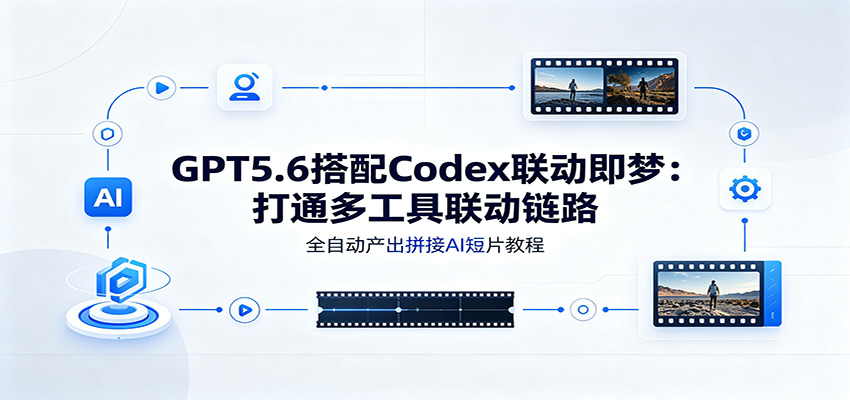 GPT5.6搭配Codex联动即梦：打通多工具联动链路，全自动产出拼接AI短片教程-亿起创业网-副业兼职月入过万-自媒体、引流推广、网赚项目、短视频、技术教程等创业项目资源