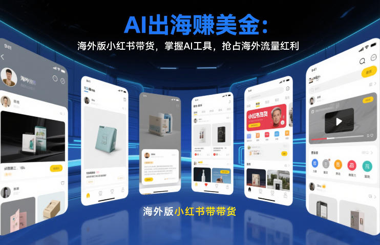 AI出海賺美金:海外版小红书带货,掌握AI工具,抢占海外流量红利(更新2026)-亿佰盟网