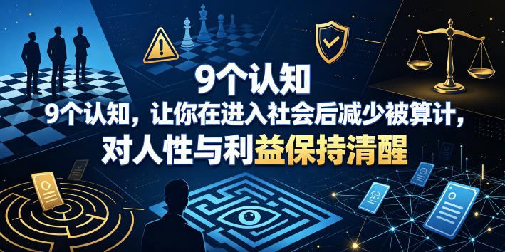 付费文章：9个认知，让你在进入社会后减少被算计，对人性与利益保持清醒-亿起创业网-副业兼职月入过万-自媒体、引流推广、网赚项目、短视频、技术教程等创业项目资源