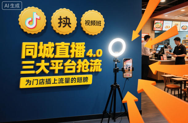 同城直播实操班4.0，三大平台抢流，为门店插上流量的翅膀-亿佰盟网