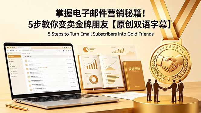 掌握电子邮件营销秘籍！5步教你变卖金牌朋友【原创双语字幕】-亿起创业网-副业兼职月入过万-自媒体、引流推广、网赚项目、短视频、技术教程等创业项目资源