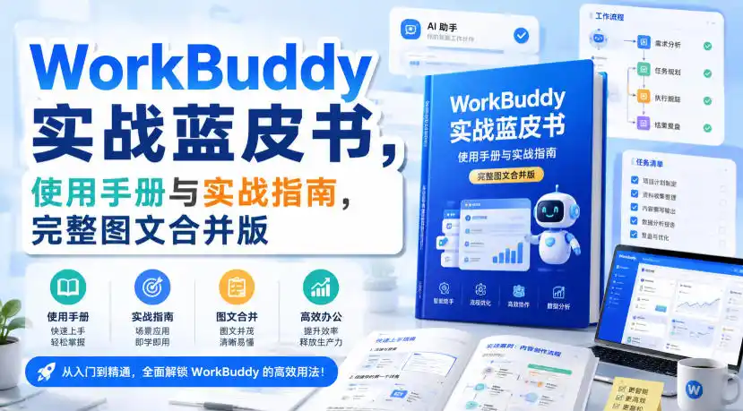 WorkBuddy实战蓝皮书，使用手册与实战指南，完整图文合并版-亿起创业网-副业兼职月入过万-自媒体、引流推广、网赚项目、短视频、技术教程等创业项目资源