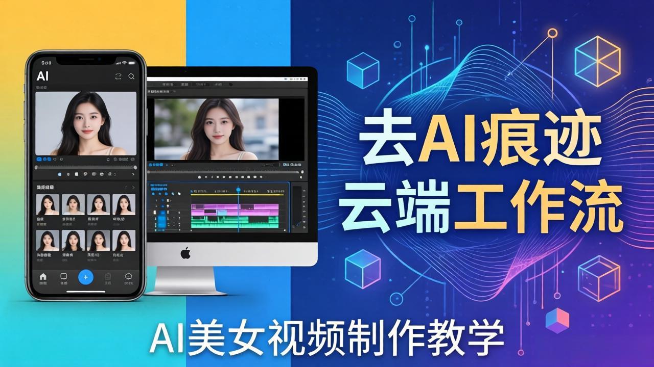 AI美女视频制作教学：去AI痕迹，云端工作流出图，手机电脑均可，不需要配置-亿起创业网-副业兼职月入过万-自媒体、引流推广、网赚项目、短视频、技术教程等创业项目资源