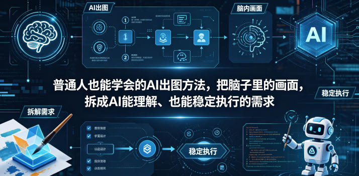 普通⼈也能学会的AI出图⽅法，把脑子里的画面，拆成AI能理解、也能稳定执行的需求【文档】-亿起创业网-副业兼职月入过万-自媒体、引流推广、网赚项目、短视频、技术教程等创业项目资源