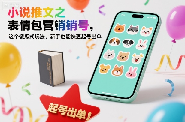 小说推文之表情包营销号，这个傻瓜式玩法，新手也能快速起号出单-亿佰盟网