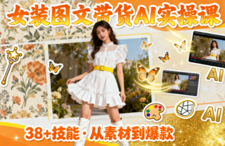 女装图文带货的AI实操课-亿佰盟网