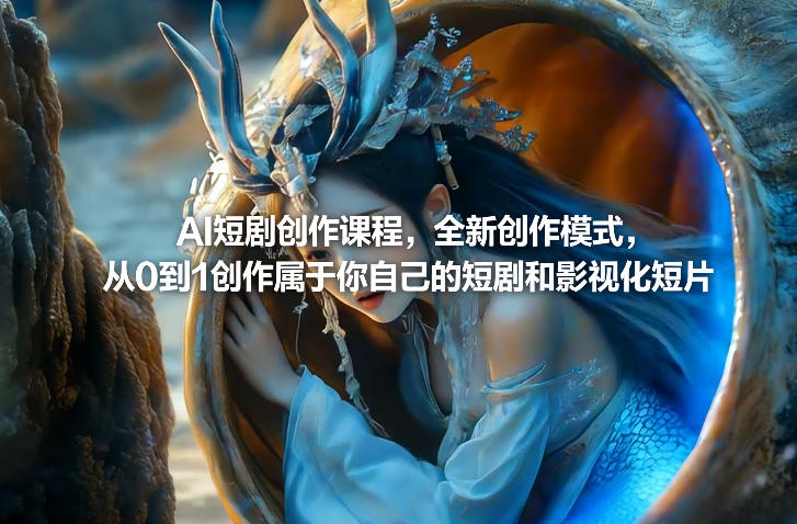 AI短剧创作课程，全新创作模式，从0到1创作属于你自己的短剧和影视化短片-亿佰盟网
