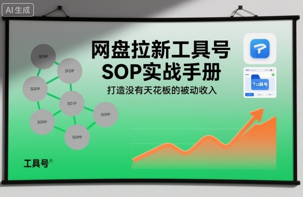 网盘拉新工具号SOP实战手册，打造没有天花板的被动收入-亿佰盟网