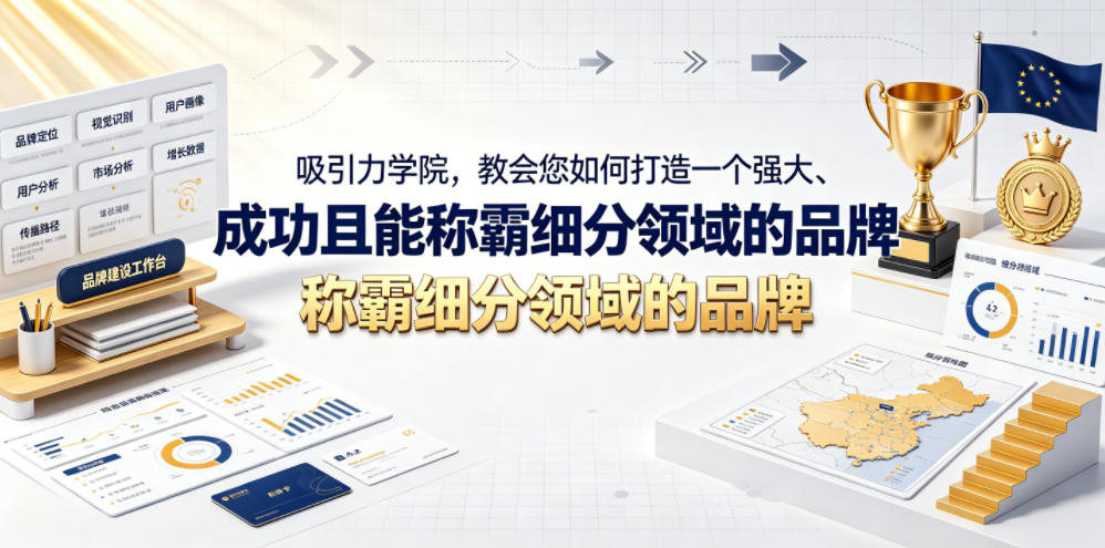 吸引力学院,教会您如何打造一个强大、成功且能称霸细分领域的品牌!【原创双语字幕】-亿起创业网-副业兼职月入过万-自媒体、引流推广、网赚项目、短视频、技术教程等创业项目资源