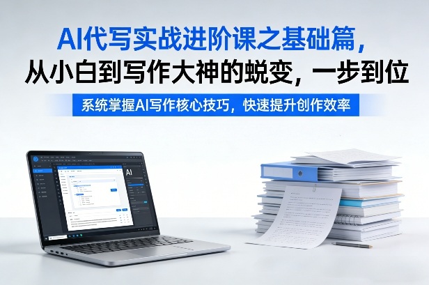 AI代写实战进阶课之基础篇，从小白到写作大神的蜕变，一步到位【揭秘】-亿佰盟网