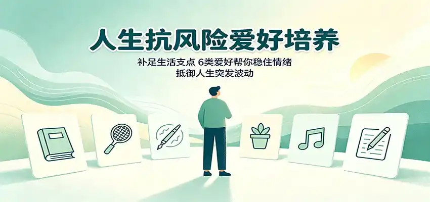 人生抗风险爱好培养：补足生活支点，6类爱好帮你稳住情绪，抵御人生突发波动-亿起创业网-副业兼职月入过万-自媒体、引流推广、网赚项目、短视频、技术教程等创业项目资源