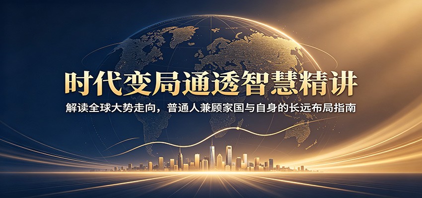 时代变局通透智慧精讲：解读全球大势走向，普通人兼顾家国与自身的长远布局指南-亿起创业网-副业兼职月入过万-自媒体、引流推广、网赚项目、短视频、技术教程等创业项目资源
