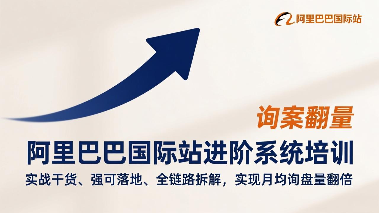 阿里巴巴国际站进阶系统培训，实战干货、强可落地、全链路拆解，实现月均询盘量翻倍-亿佰盟网