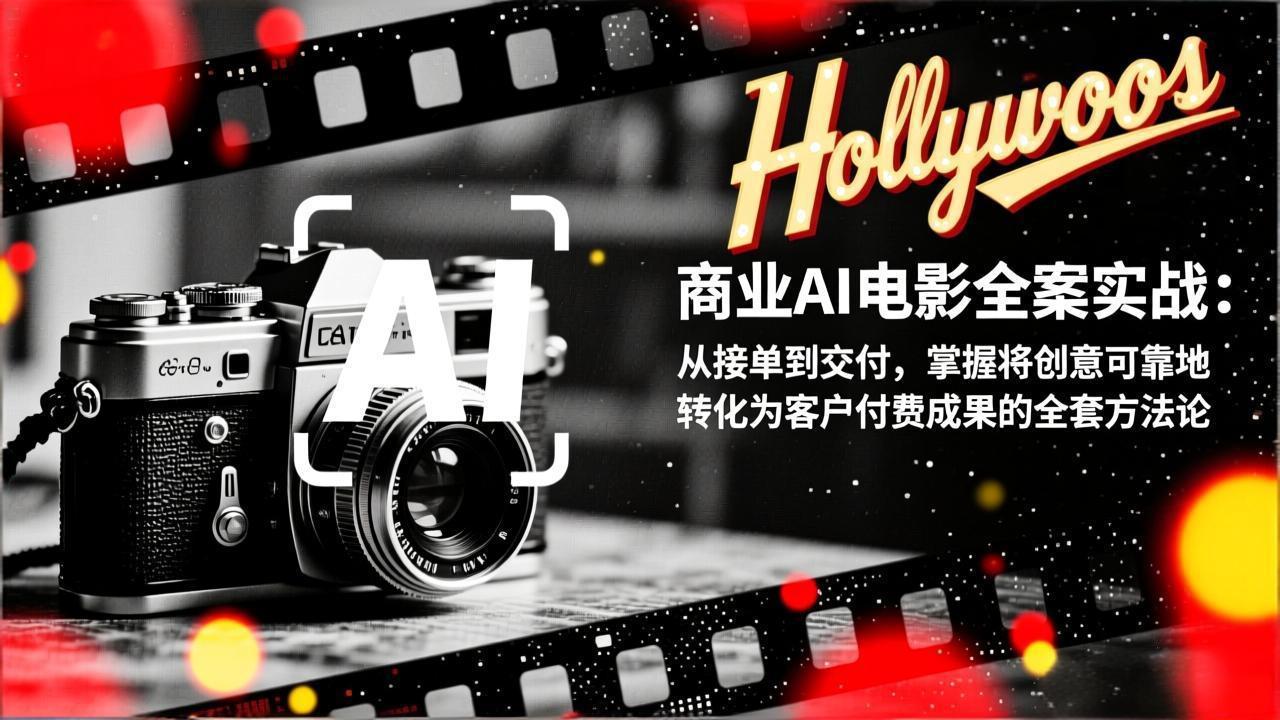 商业AI电影全案实战：从接单到交付，掌握将创意可靠地转化为客户付费成果的全套方法论-亿佰盟网