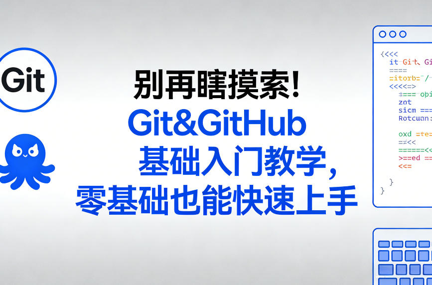 别再瞎摸索！Git&GitHub基础入门教学，零基础也能快速上手-亿佰盟网