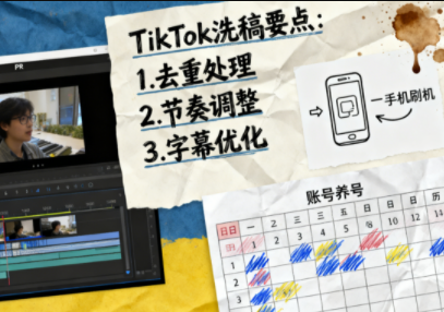 TikTok洗稿剪辑全流程课-亿佰盟网