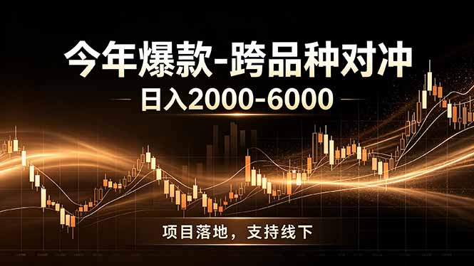 全新跨品种对冲模式上线！日稳定盈利 2000-6000，合规长久可批量放大-亿起创业网-副业兼职月入过万-自媒体、引流推广、网赚项目、短视频、技术教程等创业项目资源