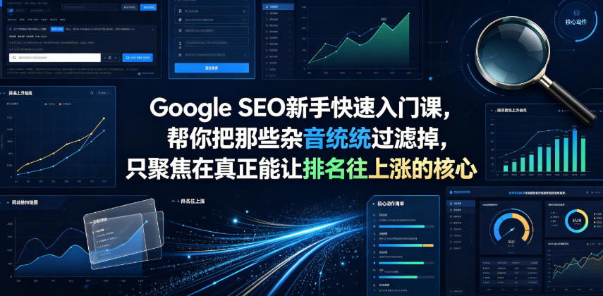 Google SEO新手快速入门课，帮你把那些杂音统统过滤掉，只聚焦在真正能让排名往上涨的核心动作【原创双语字幕】-亿起创业网-副业兼职月入过万-自媒体、引流推广、网赚项目、短视频、技术教程等创业项目资源