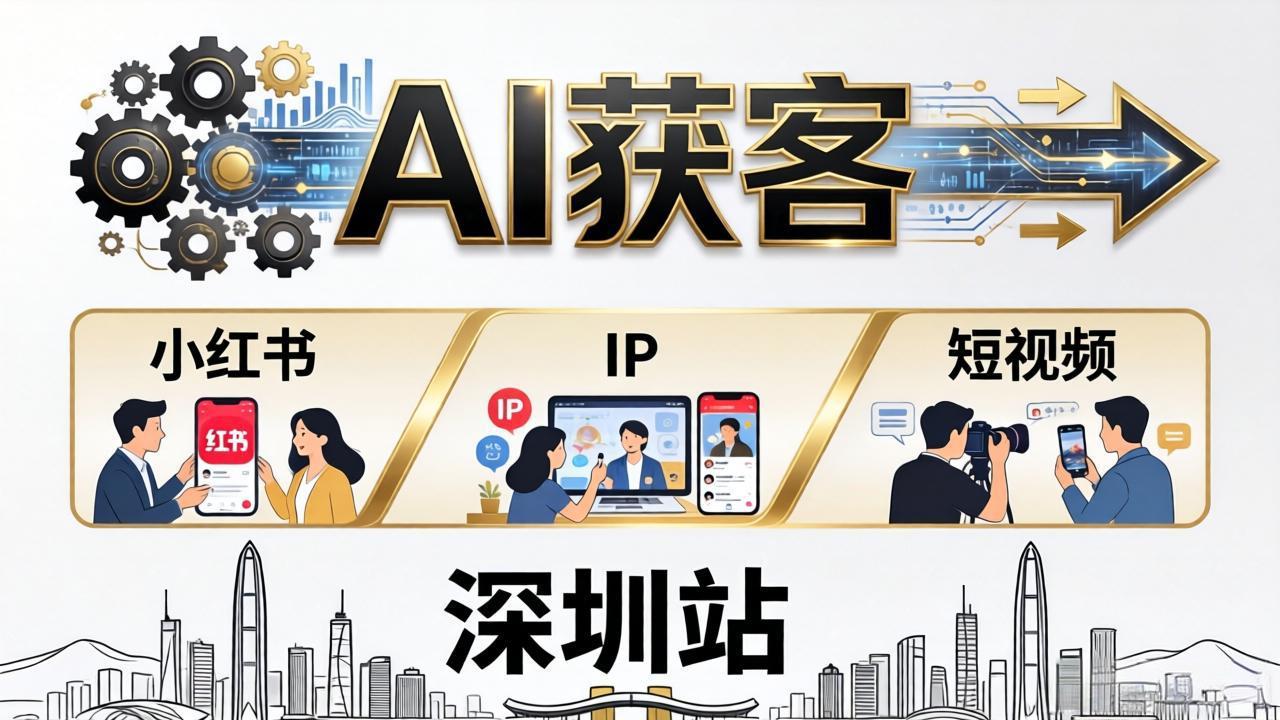2026AI获客大课深圳站：4月17日-19日3天2夜拆透小红书+IP+短视频，老板操盘手必来-亿起创业网-副业兼职月入过万-自媒体、引流推广、网赚项目、短视频、技术教程等创业项目资源