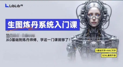 LibLibAI哩布哩布生图炼丹系统入门课，从生图到炼丹，只学这一门就够了-亿佰盟网