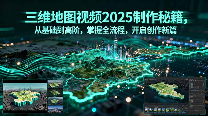 三维地图视频2025制作秘籍，从基础到高阶，掌握全流程，开启创作新篇-亿佰盟网