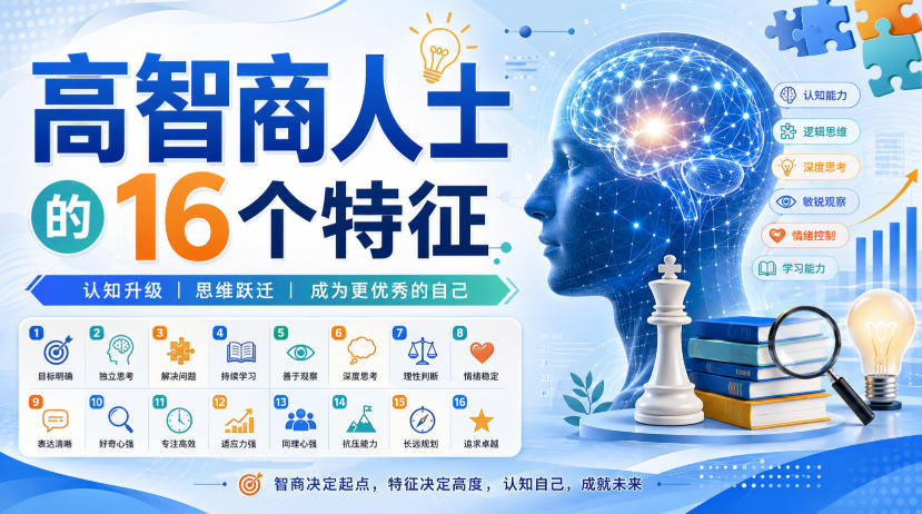 付费文章：高智商人士的16个特征-亿起创业网-副业兼职月入过万-自媒体、引流推广、网赚项目、短视频、技术教程等创业项目资源