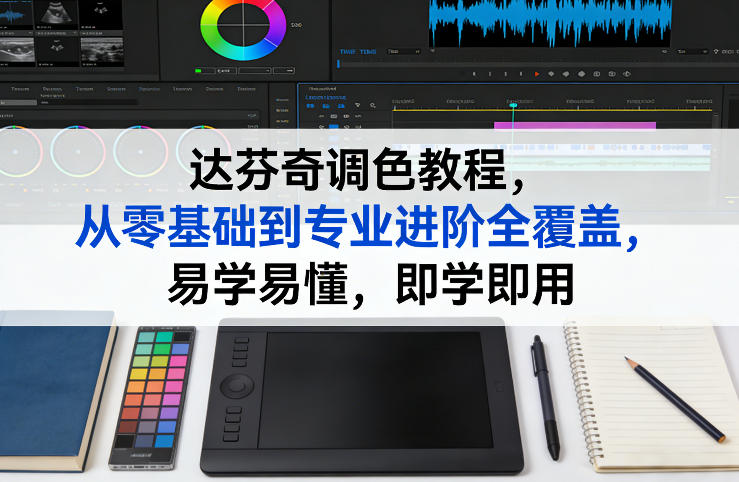 达芬奇调色教程，从零基础到专业进阶全覆盖，易学易懂，即学即用-亿佰盟网